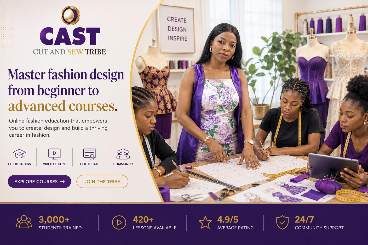 Cut and Sew Tribe fashion academy